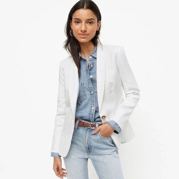 JCREW Jackets & Blazers - JCREW PARKE LINEN BLAZER SIZE 8 STYLE H9710